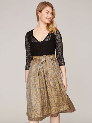 Material-Mix Dirndl mit zwei Schürzen Material-Mix Dirndl mit zwei Schürzen