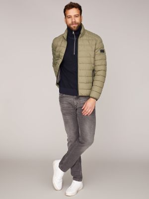 Olivgrüne Steppjacke Olivgrüne Steppjacke