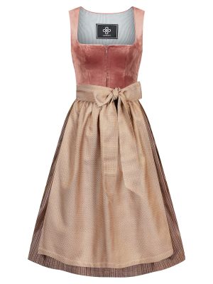 Pflaumenfarbenes Dirndl mit zwei Schürzen Pflaumenfarbenes Dirndl mit zwei Schürzen