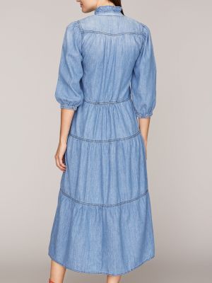 Langes Kleid in Denim-Optik Langes Kleid in Denim-Optik