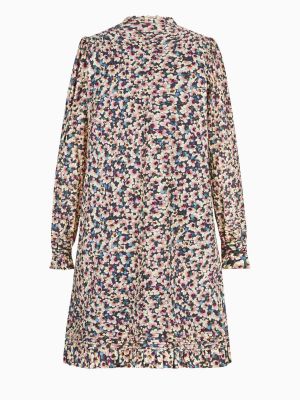 Kurzes Kleid mit Blumenmuster Kurzes Kleid mit Blumenmuster