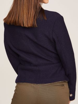 Dunkelblaue Wolljacke Dunkelblaue Wolljacke