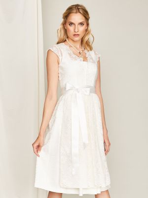 Dirndl in Cremeweiß mit Wendeschürze Dirndl in Cremeweiß mit Wendeschürze