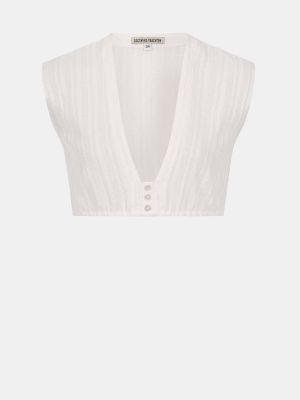 Cremefarbene Dirndlbluse Cremefarbene Dirndlbluse
