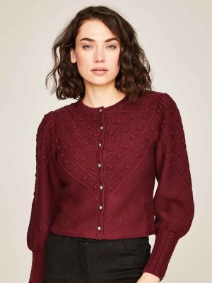 Strickjacke mit Puffarm Strickjacke mit Puffarm