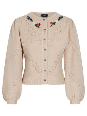 Strickjacke mit Blumenstickerei Strickjacke mit Blumenstickerei