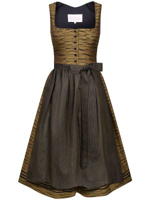 Tabak-farbenes Dirndl mit Tigerprint Tabak-farbenes Dirndl mit Tigerprint