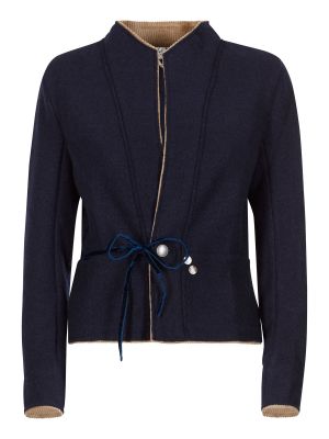 Dunkelblaue Wolljacke Dunkelblaue Wolljacke