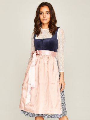 Dunkelblaues Dirndl mit zwei Schürzen Dunkelblaues Dirndl mit zwei Schürzen