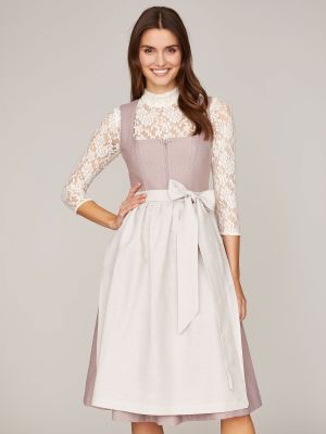 Lavendelfarbenes Dirndl mit 2 Schürzen Lavendelfarbenes Dirndl mit 2 Schürzen
