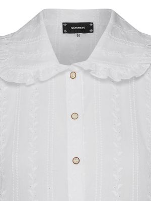 Kurzarm Bluse aus Lochstickerei Kurzarm Bluse aus Lochstickerei